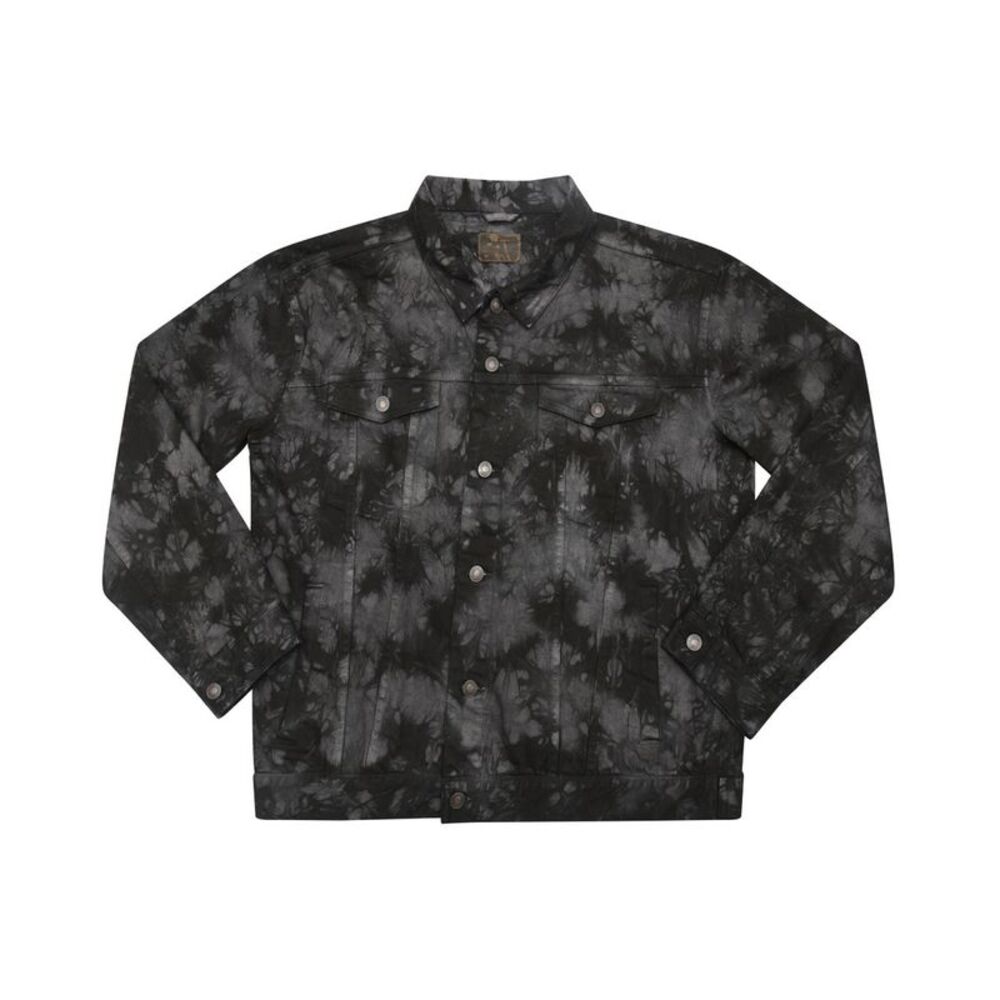 Colortone Unisex Adult Tie Dye Denim Jacket / Crystal Black